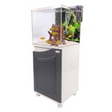 Kanki Pet 40X40X40 Nano West Antrasit Sehpalı Akvaryum Seti 6mm Ultra Clear
