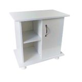 Kanki Pet 65 Cm MDF Akvaryum Düz Beyaz Sehpa 65x40x67