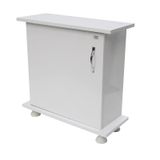 Kanki Pet 65 Cm MDF Akvaryum Sehpa Beyaz Düz 65x26x67 cm