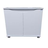 Kanki Pet 80 Cm MDF KP8028FBY Flex Beyaz Kapaklı Akvaryum Sehpası 80x28x69 cm