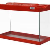 Kanki Pet KP3018 Renkli Kapak Mini Akvaryum Kırmızı 30 CM