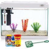 Kanki Pet KP5018 50 cm Hazır Set Akvaryum 26 Litre Beyaz Full Ekipman