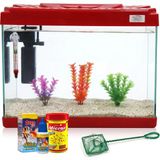 Kanki Pet KP5018 50 cm Hazır Set Akvaryum 26 Litre Kırmızı Full Ekipman