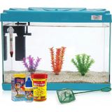 Kanki Pet Kp5018 Turkuaz Set Akvaryum 50 cm (26 Litre) Tam Takım - Mavi