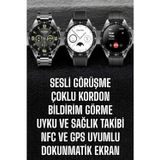 Kanonik Education Akıllı Saat Titreşimli Pusula Nabız ve Tansiyon Ölçer NFC Uyumlu