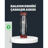 Kanonik Education Balkon Demiri Çamaşır Askısı Kare Demirlere Uygun Dayanıklı Tasarım - Renkli