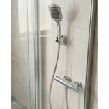 Kanonik Education Siyah Duş Başlığı Seti Spiral Hortumlu El Duşu ve Duvar Askısı Banyo Seti