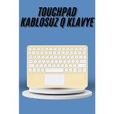 Kanonik Education Touchpad Tüm Cihazlara Uyumlu Bluetooth Klavye Touchpad Slim Kablosuz Wifi Q Klavye