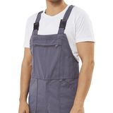 Kant 16/12 Gabardin Kumaş Bahçıvan Tulum Gri