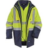 Kant Oxford Kumaş 5+1 Parka Mont Sarı-Lacivert - Sarı - Lacivert