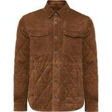 Kante Erkek Camel Gömlek Yaka Süet Deri Mont 24WGD655310 - 2XL