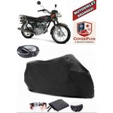Kanuni Breton 125 Branda Siyah Arka Çanta Uyumlu(Topcase) Motosiket Brandası Motor Örtüsü Çadır Su Geçirmez Motosiklet Kılıfı Motor Brandası,lastikli,taşıma Torbalı