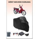 Kanuni Cup 100 S Uyumlu Siyah Motorsiklet Branda, Motor Örtüsü