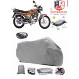 Kanuni Motocar 200 Branda Gri Arka Çanta Uyumlu(Topcase) Motosiket Brandası Motor Örtüsü Çadır Su Geçirmez Motosiklet Kılıfı Motor Brandası,lastikli,taşıma Torbalı