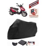 Kanuni Popcorn 90 Branda Siyah Motosiket Brandası Motor Örtüsü Çadır Su Geçirmez Motosiklet Kılıfı Motor Brandası,lastikli,taşıma Torbalı - Arka Çanta UYUMSUZ