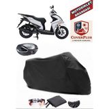 Kanuni Resa 125 Branda Siyah Arka Çanta Uyumlu(Topcase) Motosiket Brandası Motor Örtüsü Çadır Su Geçirmez Motosiklet Kılıfı Motor Brandası,lastikli,taşıma Torbalı