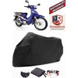 Kanuni Tisiyahna 100 Branda Siyah Motosiket Brandası Motor Örtüsü Çadır Su Geçirmez Motosiklet Kılıfı Motor Brandası,lastikli,taşıma Torbalı - Arka Çanta UYUMSUZ