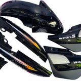 Kanuni Windy - S 125 Kaporta 3' Lü Set Siyah