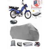 Kanuni Zebra 90 Branda Gri Arka Çanta Uyumlu(Topcase) Motosiket Brandası Motor Örtüsü Çadır Su Geçirmez Motosiklet Kılıfı Motor Brandası,lastikli,taşıma Torbalı