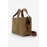 Kanvas Askılı Günlük Kullanım Omuz ve El Çantası Tote Bag - Sert Kumaş - 00Kahverengi