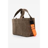 Kanvas Askılı Günlük Kullanım Omuz ve El Çantası Tote Bag - Sert Kumaş - Acı Kahve