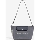 Kanvas Clutch+Bag Kadın Omuz Çantası - Gri