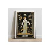 Kanvas Dijital HD Baskı Kanvas Tablo Libra Burcu Kanvas Tablo Zodiac Burç Duvar Tablosu
