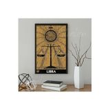 Kanvas Dijital HD Baskı Kanvas Tablo Libra Burcu Kanvas Tablo Zodiac Tarot Burç Duvar Tablosu