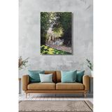 Kanvas Duvar Tablosu Dikey Tekli Salon Mutfak Yatak Odası Ofis Claude Monet The Parc Monceau