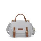Kanvas Kumaş Kadın Çantası Elden Tutmalı Smart Bags 1327 A.Gri
