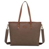 Kanvas Kumaş Kadın Omuz Çantası Smart Bags 1330 A.Kahve