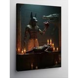 Kanvas Tablo Antik Mısır Tanrısı Anubis, 100 x 140 CNVSDKEY140274