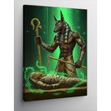 Kanvas Tablo Antik Mısır Tanrısı Anubis, 50 x 70 CNVSDKEY139245