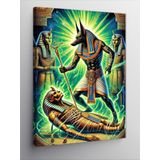 Kanvas Tablo Anubis ve Mısır Mitolojisi