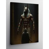 Kanvas Tablo Anubis ve Mısır Tanrısı