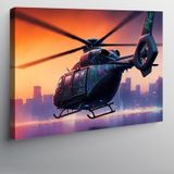 Kanvas Tablo Askeri Helikopter Uçuşu 50cmx70cm