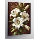 Kanvas Tablo Beyaz Zambak Çiçekleri, 50 x 70 CNVSDKEY139776