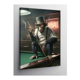 Kanvas Tablo Bilardo Oynayan Adam