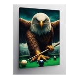 Kanvas Tablo Bilardo Oynayan Asil Kartal