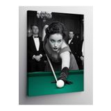 Kanvas Tablo Bilardo Oynayan Tavşan Ve Aslan