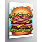 Kanvas Tablo Dev Burger Rüyası