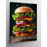 Kanvas Tablo Dev Hamburger