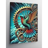 Kanvas Tablo Dişli Kolibri Kuşu, 50 x 70 CNVSDKEY137138