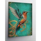 Kanvas Tablo Dişli Kolibri Kuşu, 70 x 100 CNVSDKEY137030