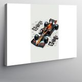 Kanvas Tablo F1 Yarış Arabası 50cmx70cm