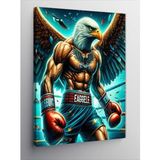 Kanvas Tablo Kaslı Boksör Kartal