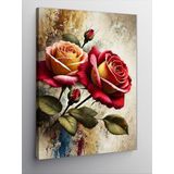 Kanvas Tablo Kırmızı Ve Sarı Güller, 100 x 140 CNVSDKEY141015