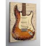 Kanvas Tablo Klasik Elektro Gitar, 50 x 70 CNVSDKEY137133