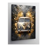 Kanvas Tablo Klasik Minibüs Retro Araba