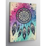 Kanvas Tablo Mandala Ve Düş Kapanı, 70 x 100